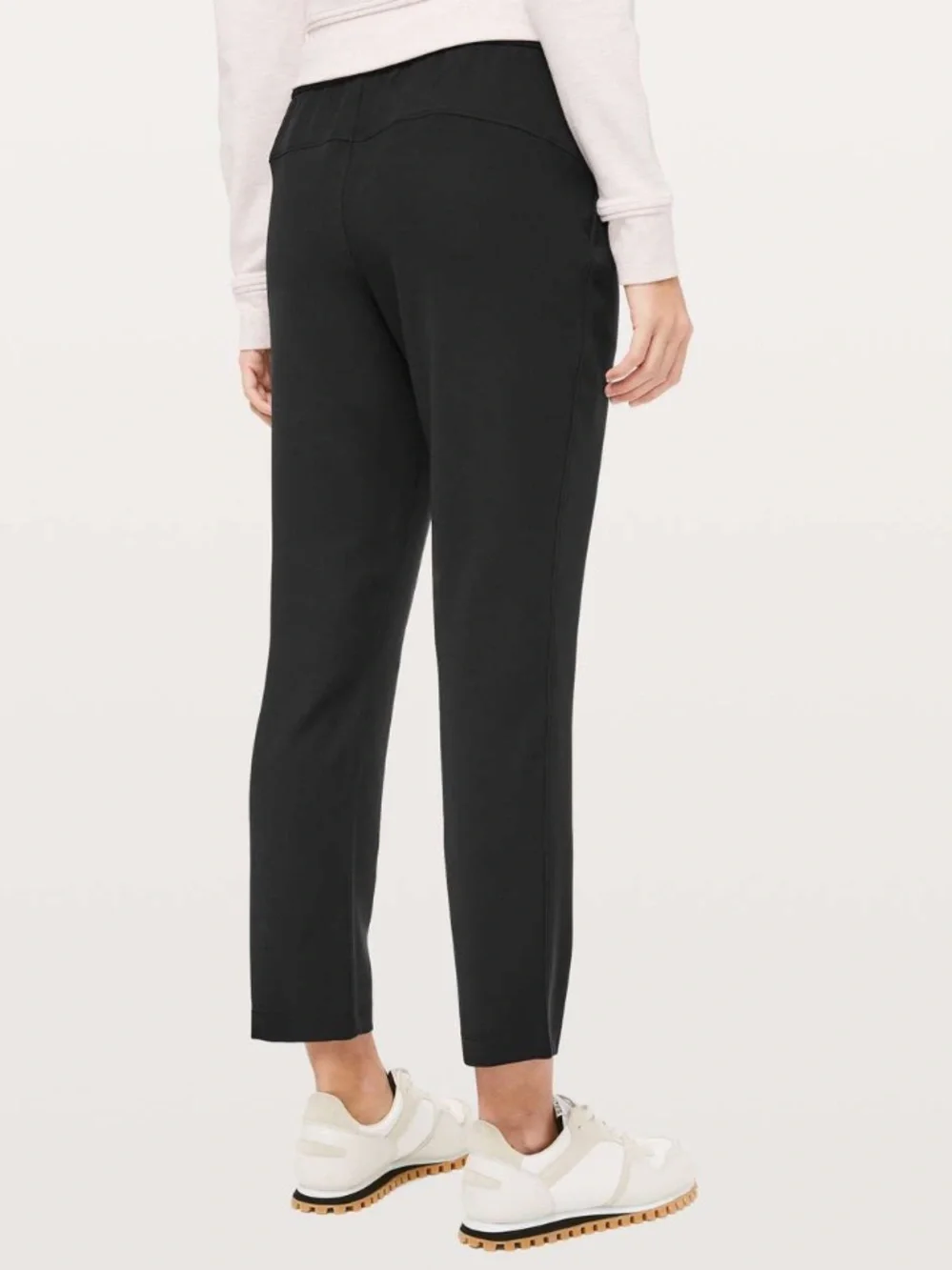 LULULEMON On The Fly Pants in Black size 10 Tall Drawstring Ankle Athleisure